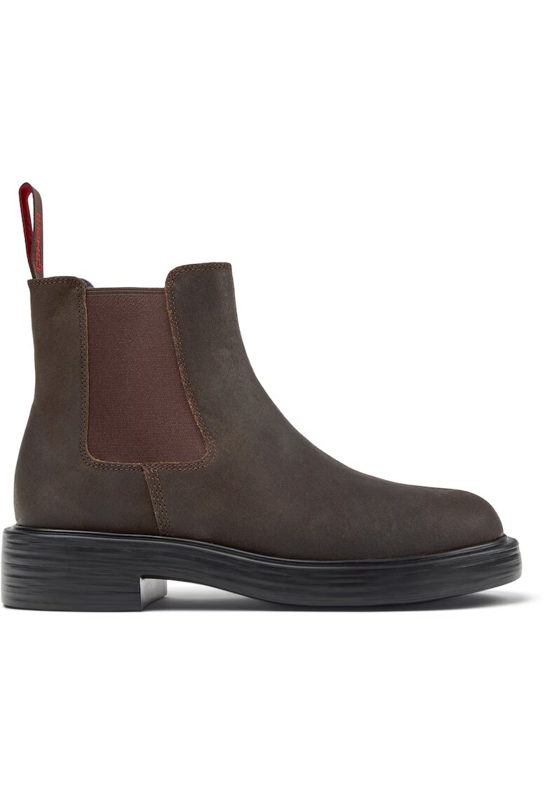 Camper Ghete Chelsea de piele nabuc - Maro
