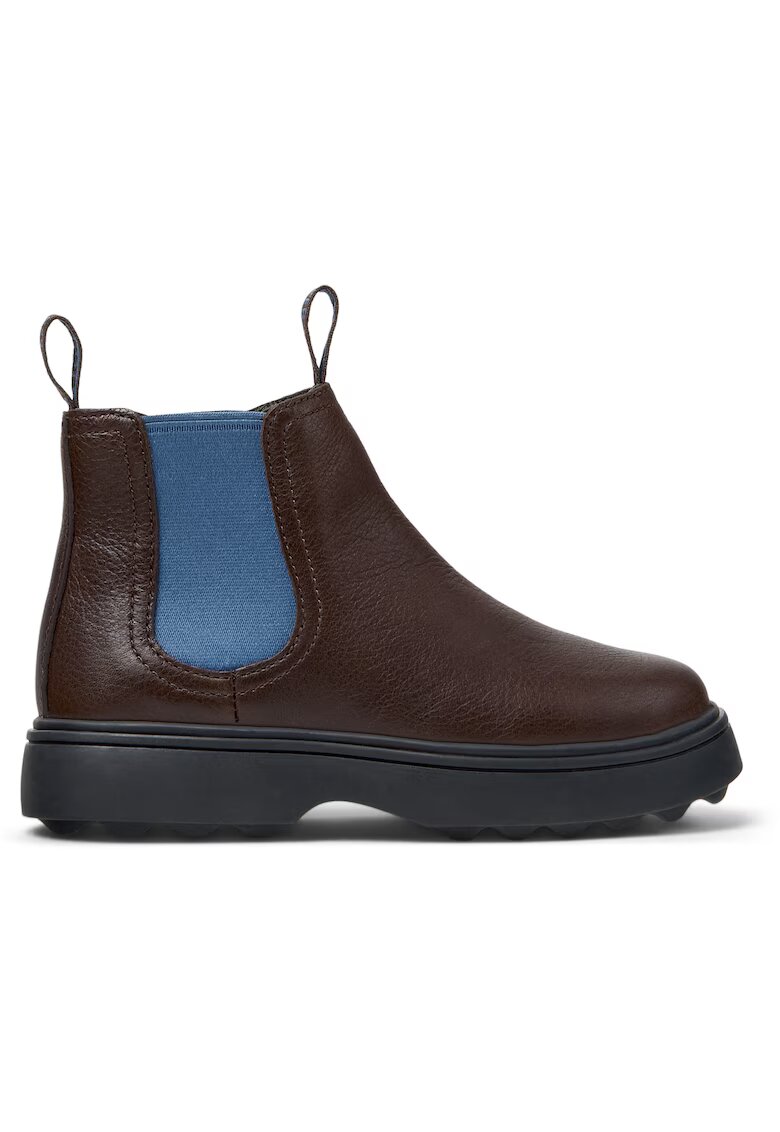 Camper Ghete Chelsea de piele Norte 8457 - Maro cognac/Albastru deschis
