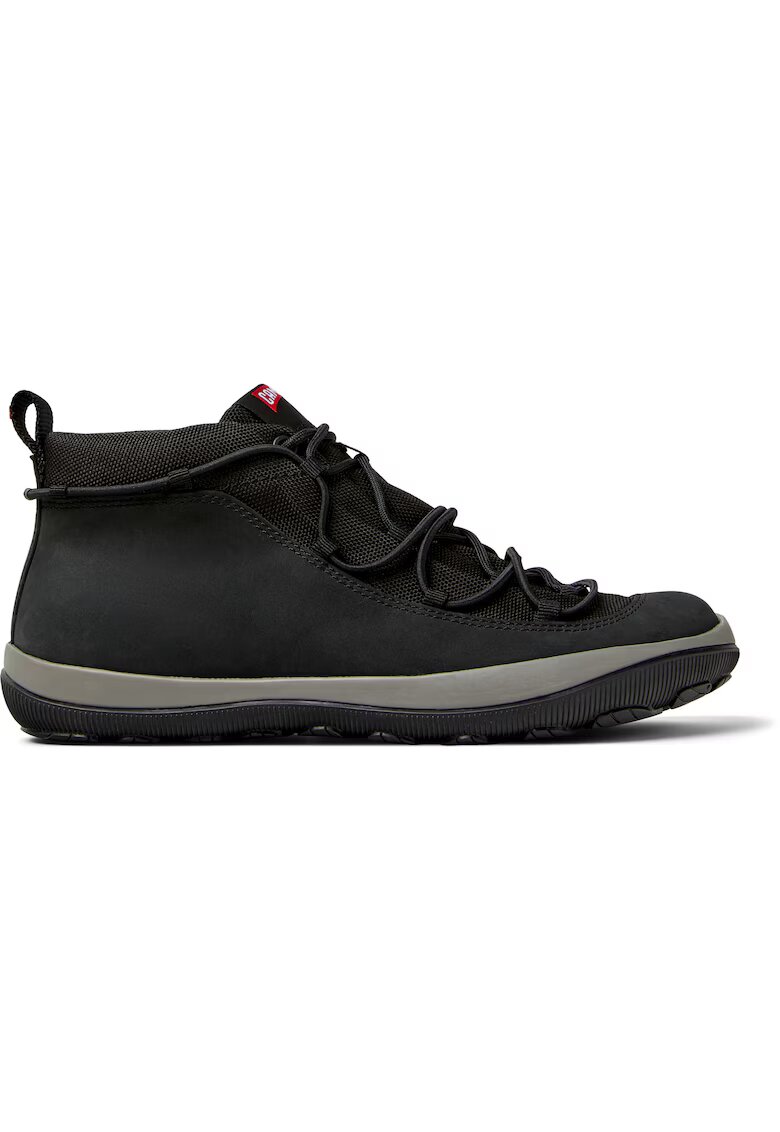 Camper Ghete de piele nabuc Peu Pista - Negru