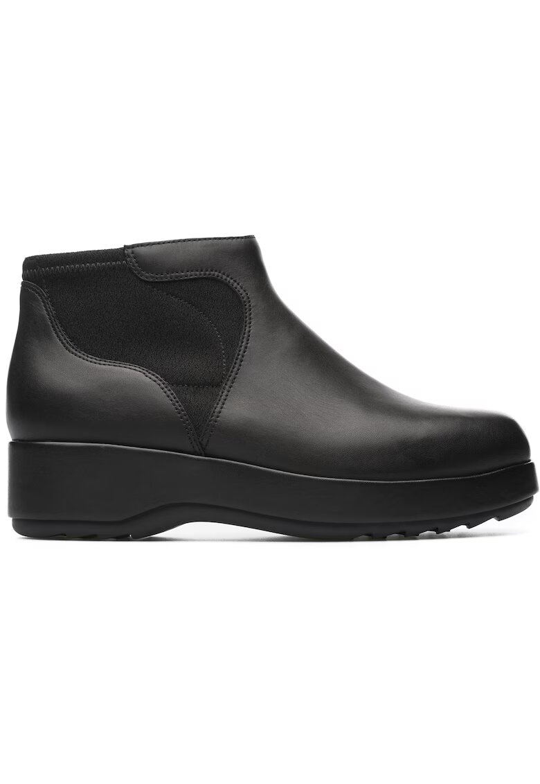 Camper Ghete demi-wedge de piele Dessa - Negru
