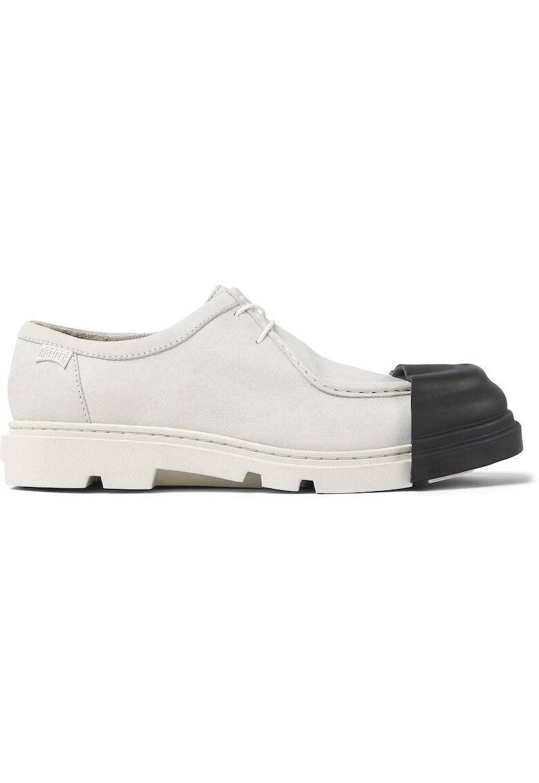 Camper Mocasini din piele Junction 529 - Alb/Negru