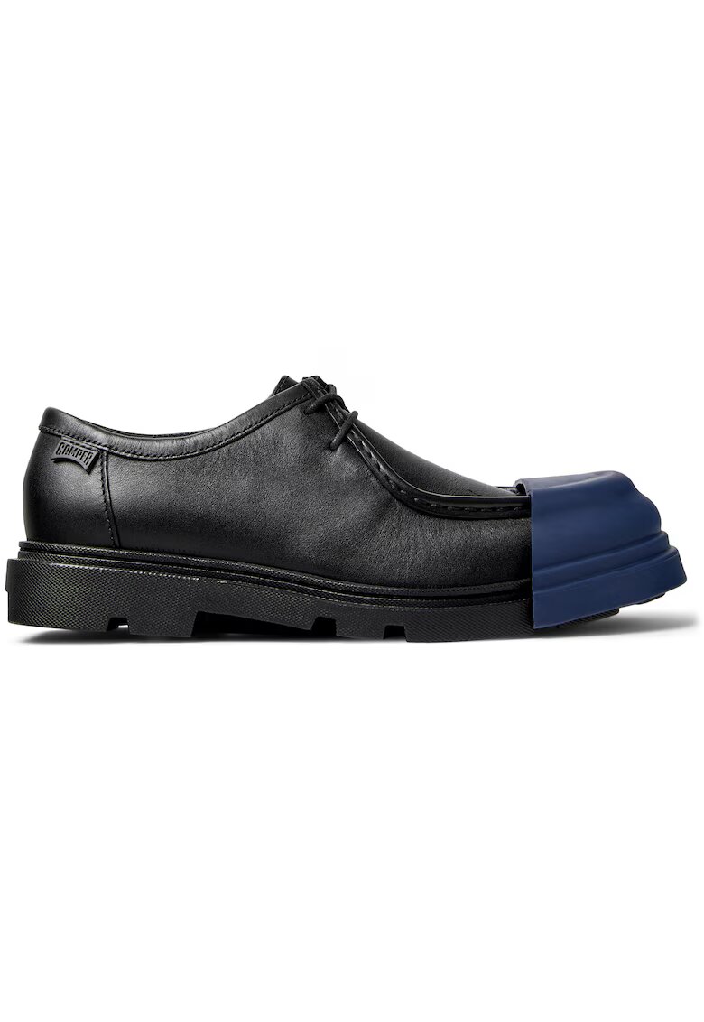 Camper Mocasini din piele Junction - Negru/Albastru inchis
