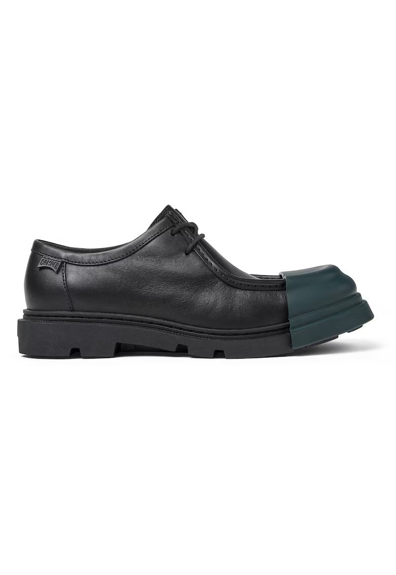Camper Mocasini din piele Junction - Negru/Albastru petrol