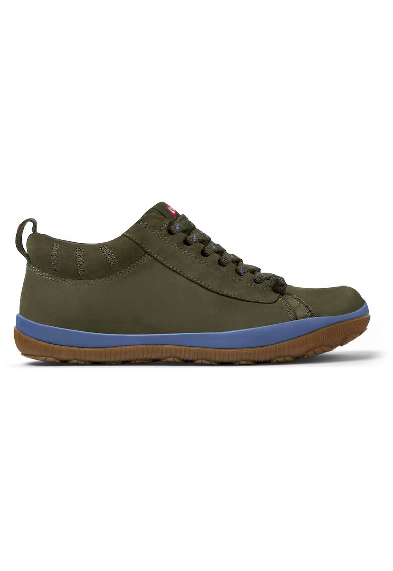 Camper Pantofi casual din piele nabuc Peu Pista GM 1213 - Verde feriga