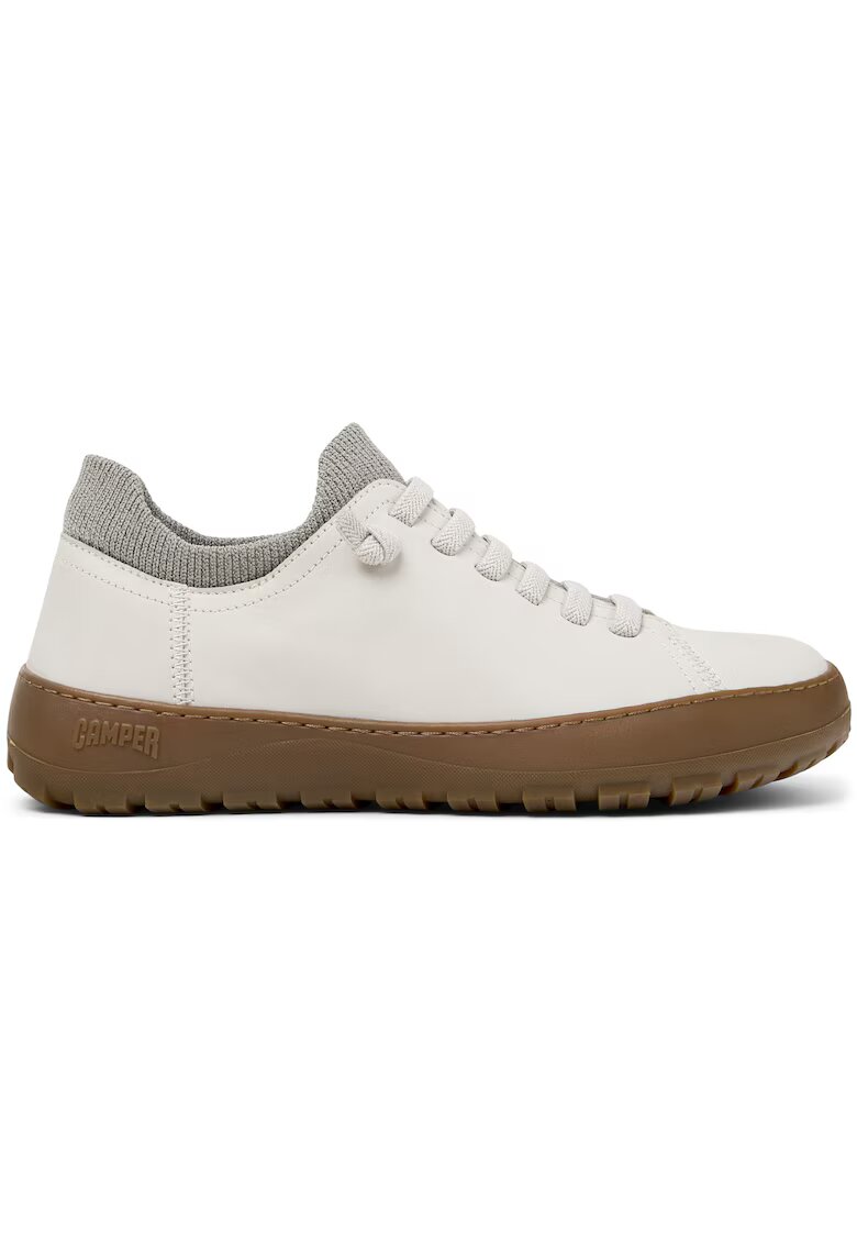 Camper Pantofi casual din piele Peu Serra - Alb murdar