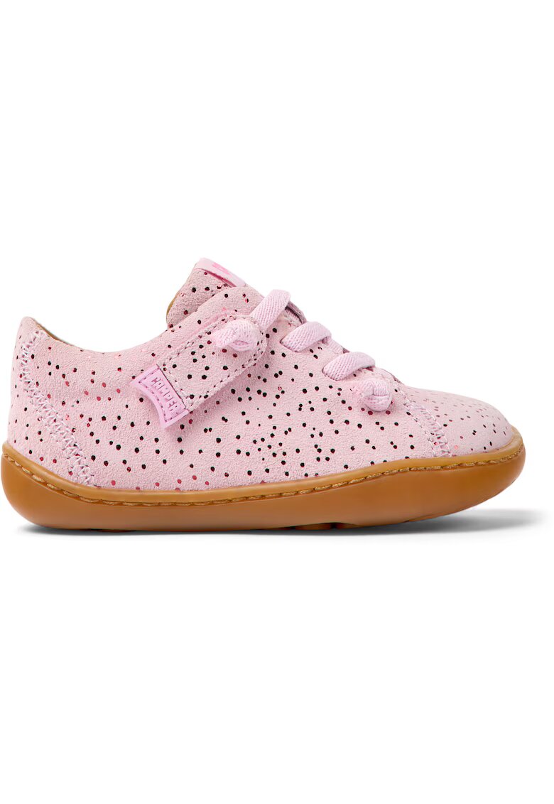 Camper Pantofi casula de piele intoarsa Peu Cami 1717 - Roz