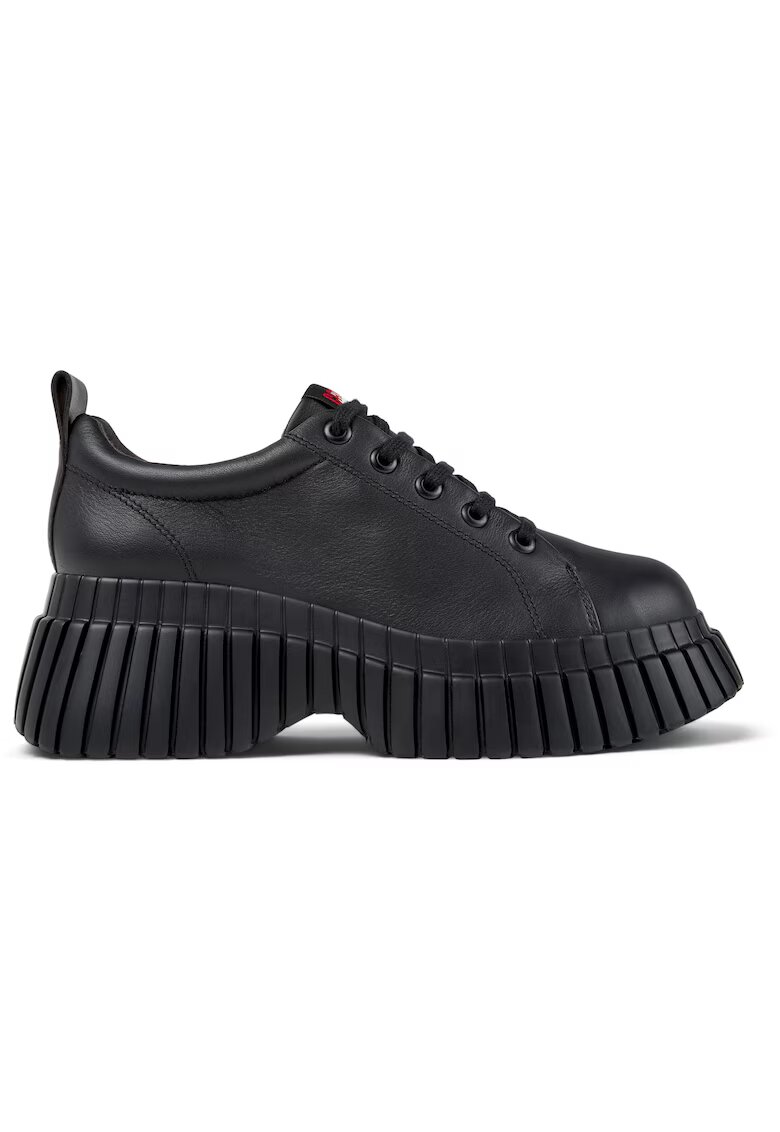 Camper Pantofi cu aspect masiv si talpa wedge Pix - Negru