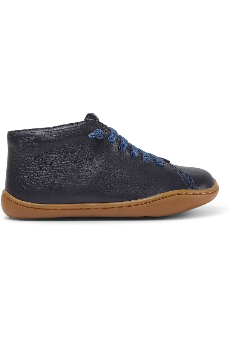 Camper Pantofi de piele cu sireturi contrastante Peu Cami 253 - Bleumarin