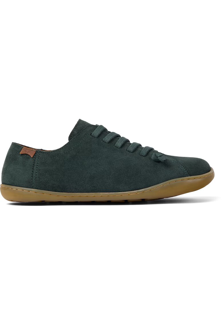 Camper Pantofi de piele intoarsa Peu Cami 1347 - Verde masliniu inchis