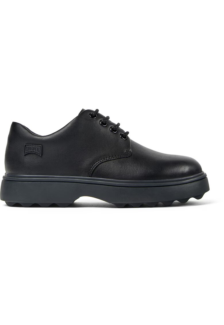 Camper Pantofi demi-wedge din piele Norte - Negru