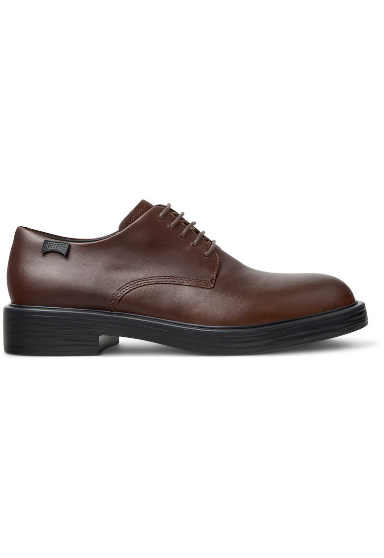 Camper Pantofi derby de piele Dean - Maro