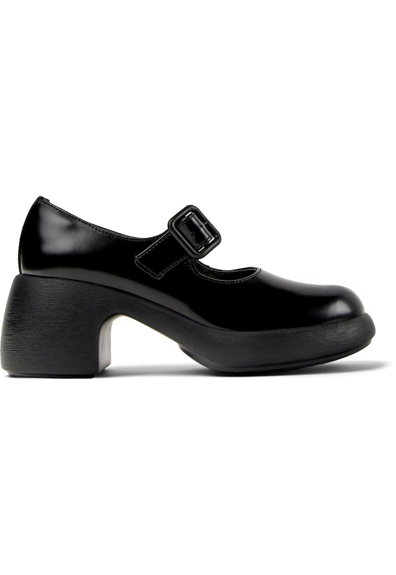 Camper Pantofi din piele cu aspect masiv si catarama Thelma II - Negru