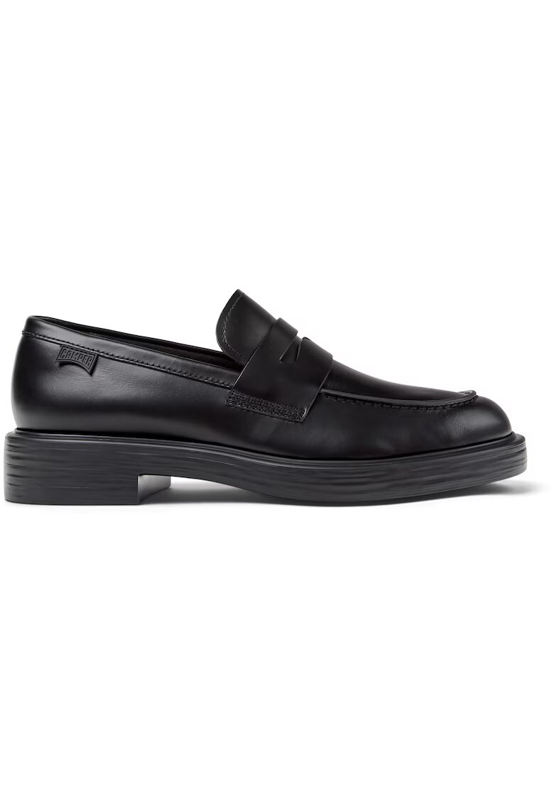 Camper Pantofi loafer de piele Dean - Negru