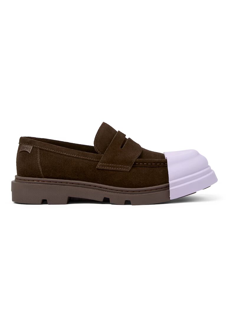 Camper Pantofi loafer de piele intoarsa 50269 Junction - Maro