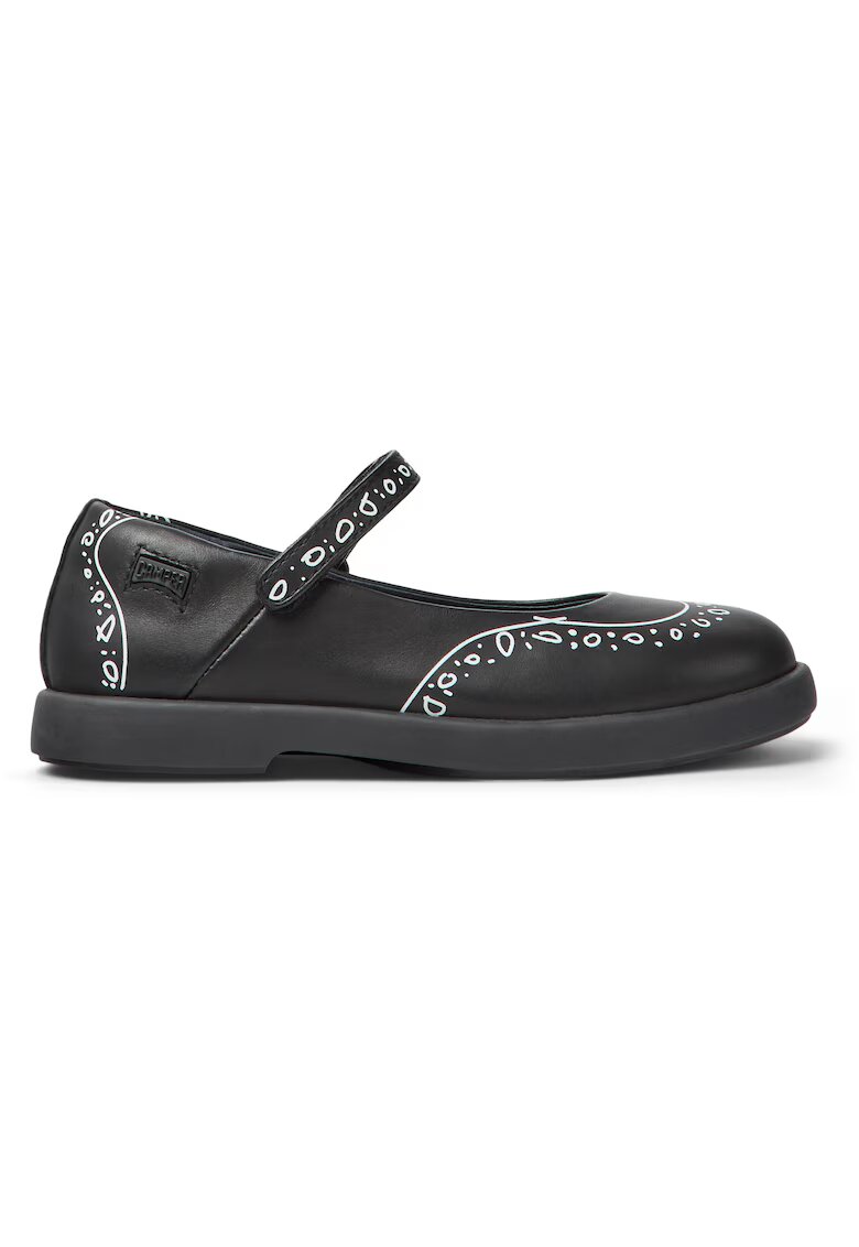 Camper Pantofi Mary Jane din piele Duet Twins 8507 - Negru