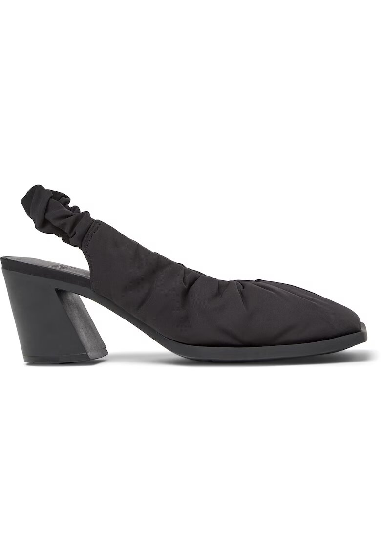 Camper Pantofi slingback cu varf patrat Karole - Negru
