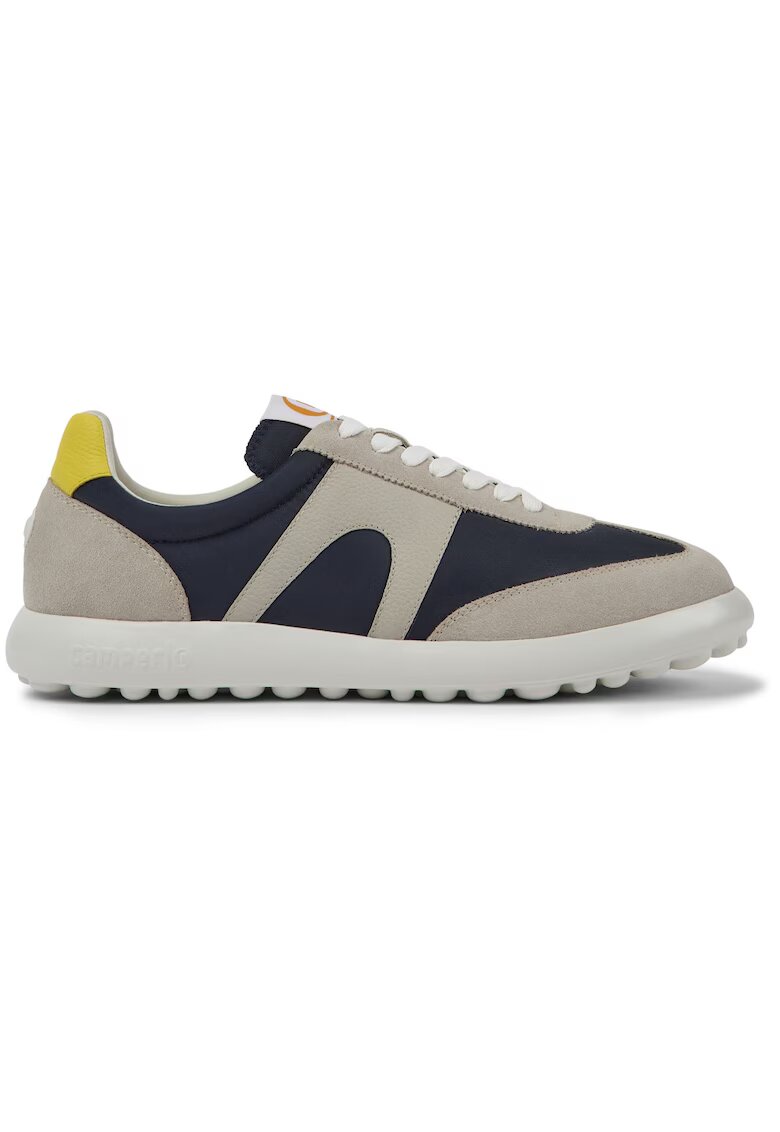 Camper Pantofi sport cu garnituri din piele Pelotas XLF 8593 - Albastru ultramarin/Grej