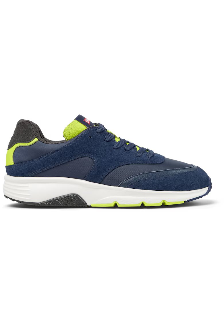 Camper Pantofi sport cu insertii din piele nabuc Drift - Galben/Albastru