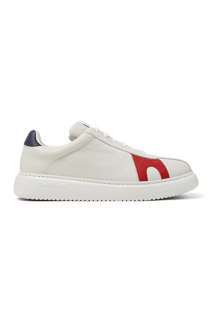 Camper Pantofi sport de piele cu garnituri contrastante Runner K21 - Rosu/Alb murdar/Bleumarin