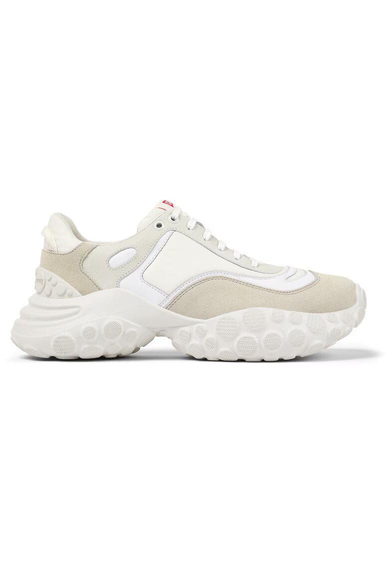 Camper Pantofi sport de piele cu garnituri textile Pelotas Mars 1465 - Alb