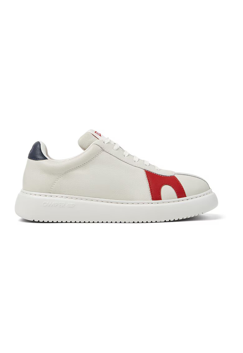 Camper Pantofi sport de piele K21 Twins - Rosu/Alb murdar/Bleumarin