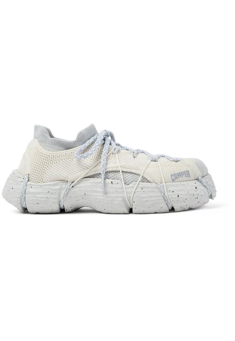 Camper Pantofi sport din material textil cu sireturi Roku - Alb