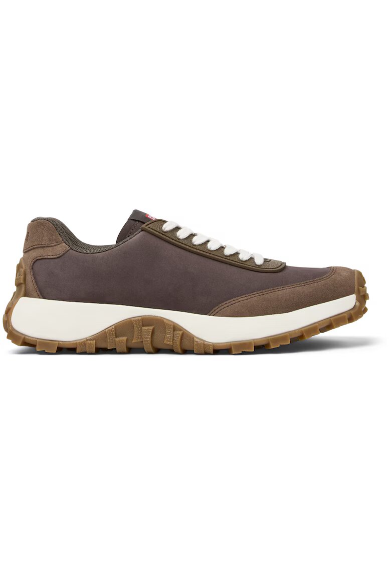 Camper Pantofi sport din piele intoarsa si piele nabuc Drift Trail - Maro
