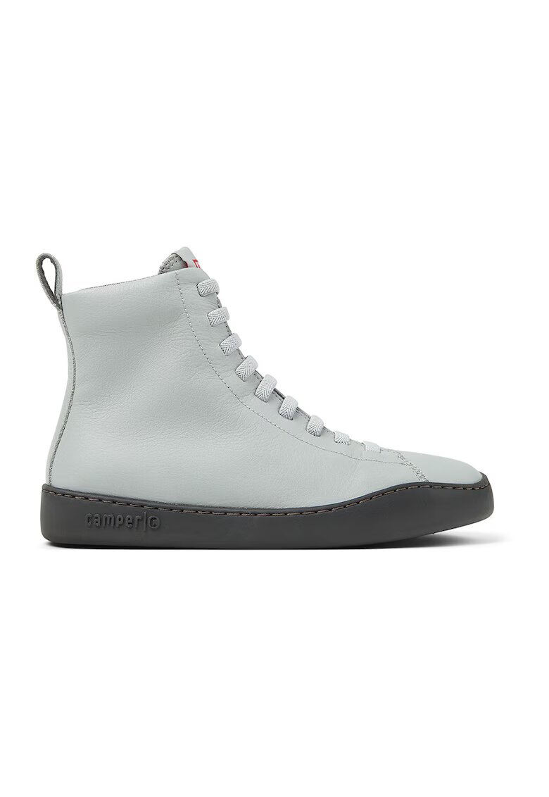 Camper Pantofi sport high-top din piele - Gri cenusiu