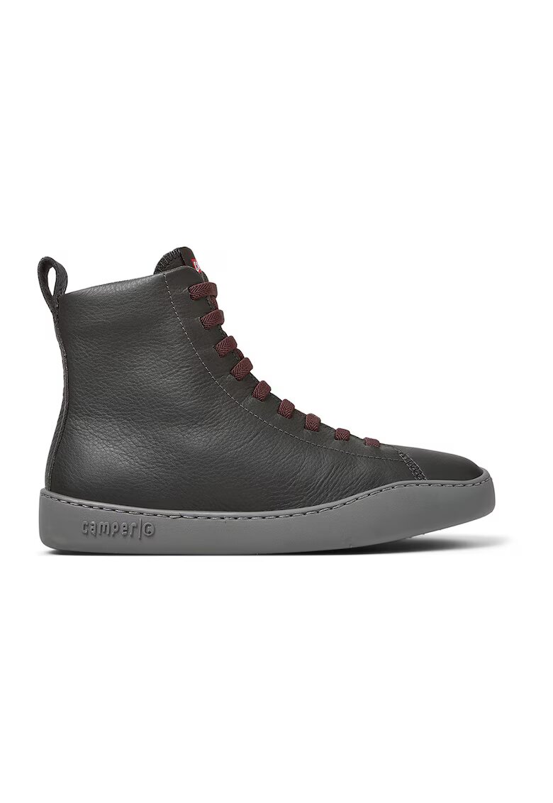 Camper Pantofi sport high-top din piele - Gri inchis