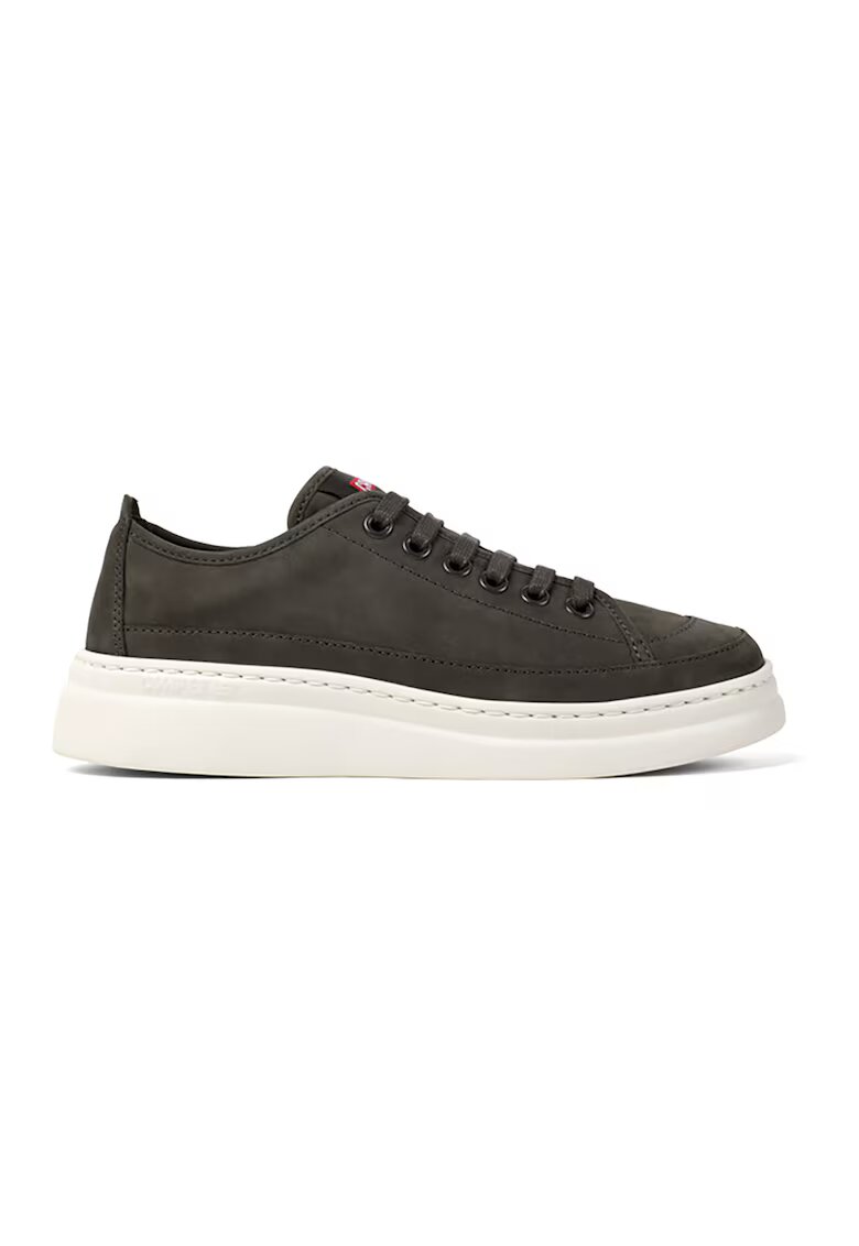 Camper Pantofi sport low-cut de piele Twins 50297 - Gri inchis