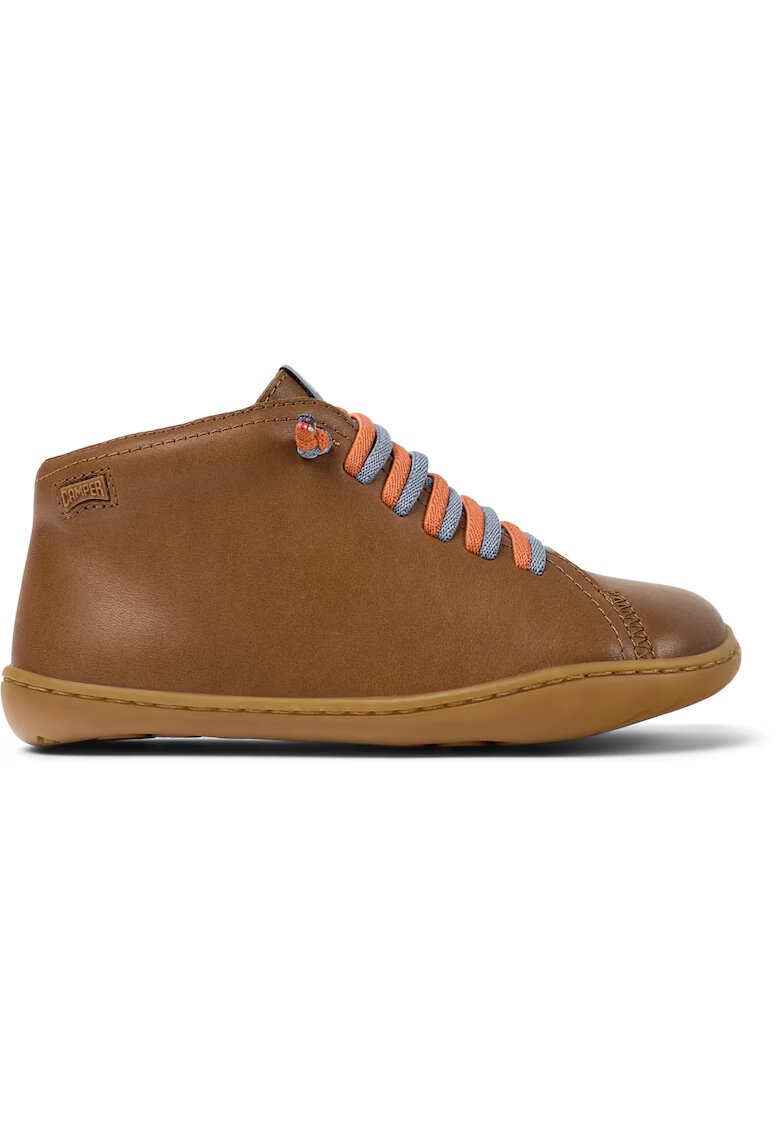 Camper Pantofi sport mid-cut din piele Peu Cami 8497 - Maro scortisoara
