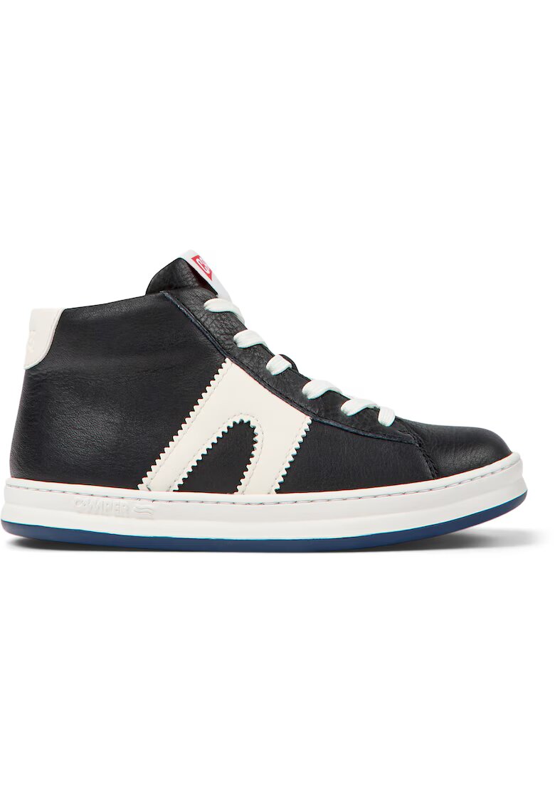 Camper Pantofi sport mid-cut din piele Runner Four 8555 - Negru