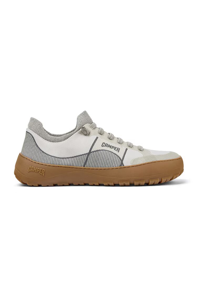 Camper Pantofi sport slip-on din material textil - Gri/Bej deschis
