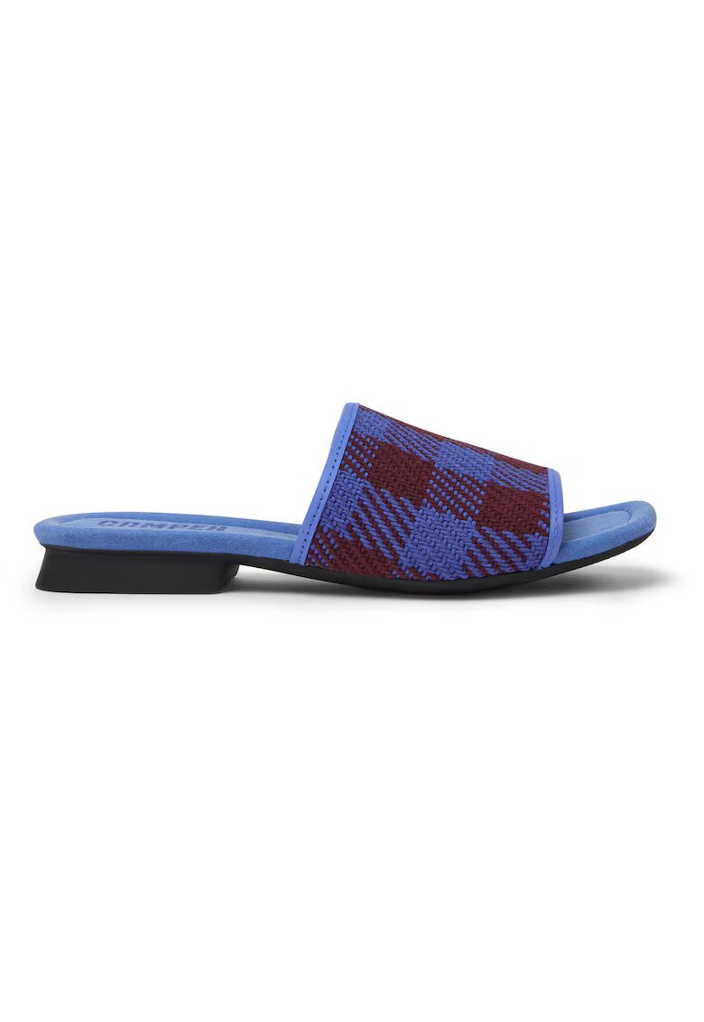 Camper Papuci cu model Twins - Visiniu/Albastru