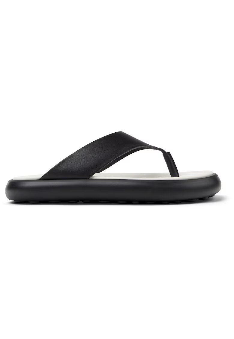 Camper Papuci flip-flop din piele Pelotas Flota - Negru