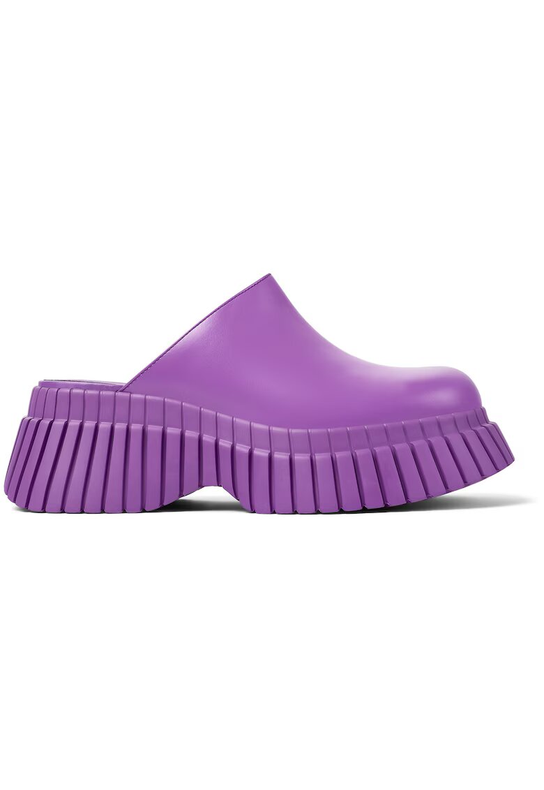 Camper Saboti de piele BCN 20663 - Albastru lavanda