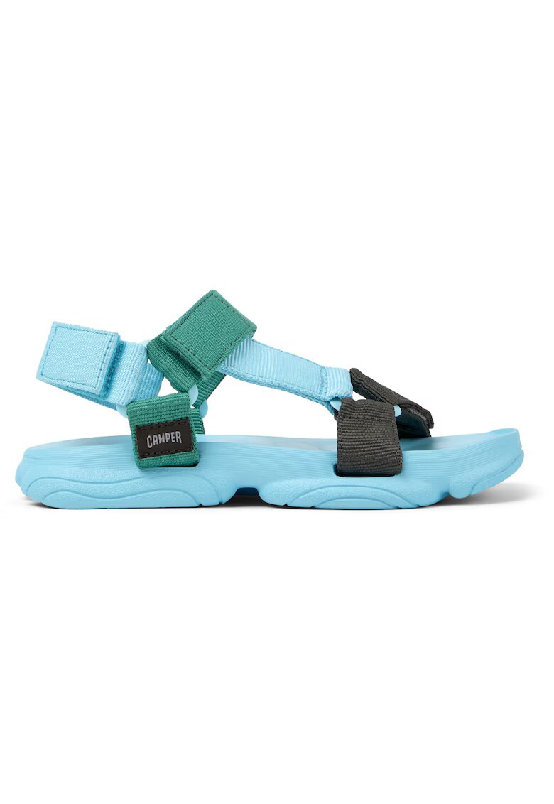 Camper Sandale cu inchidere velcro Karst - Verde/Albastru