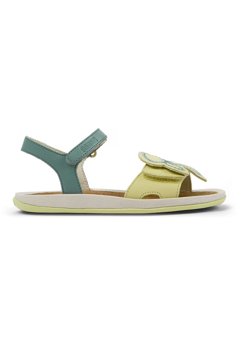Camper Sandale de piele Bicho Twins - Verde