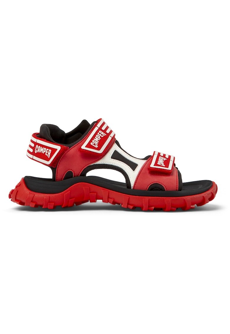 Camper Sandale din piele si material textil Drift Trail - Rosu