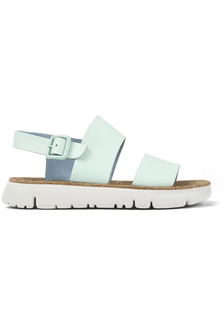 Camper Sandale slingback de piele Oruga 25747 - Albastru