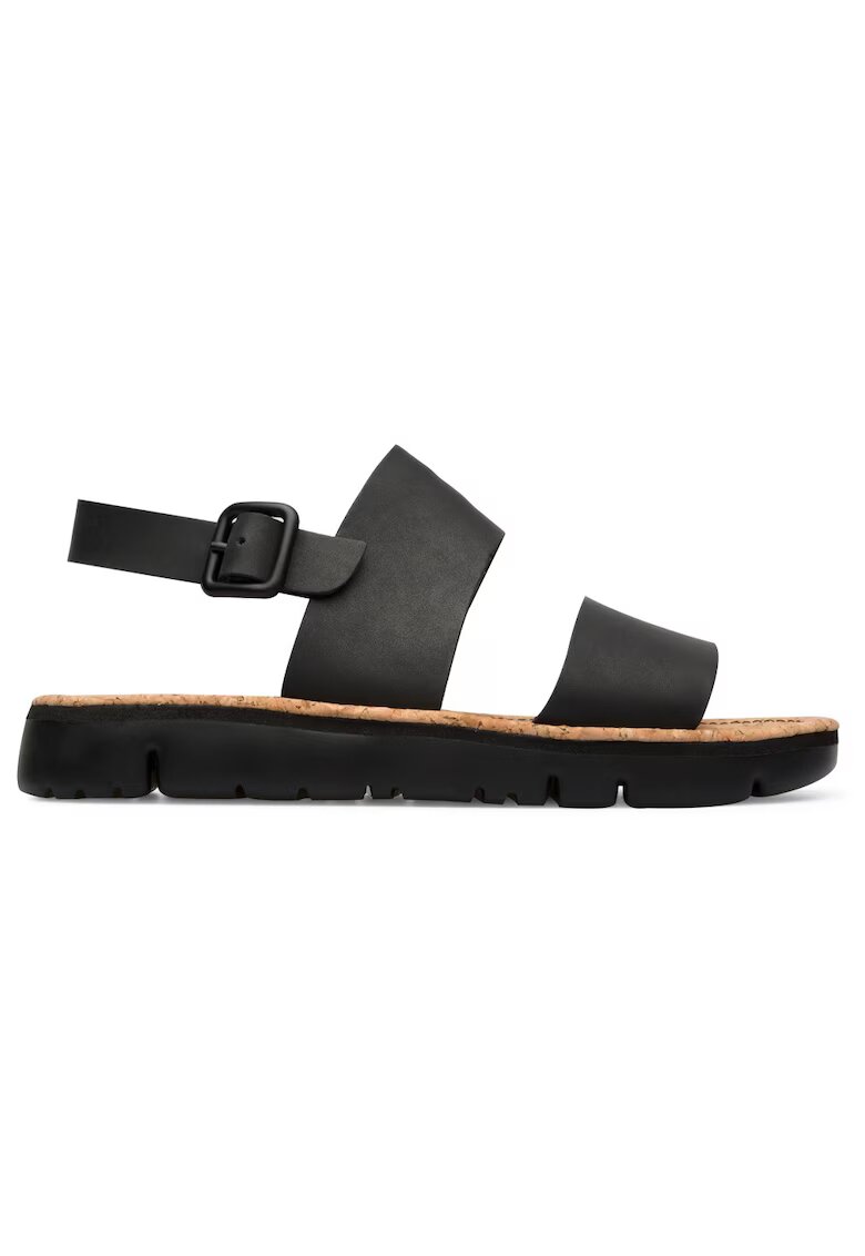 Camper Sandals slingback de piele Oruga 23743 - Negru