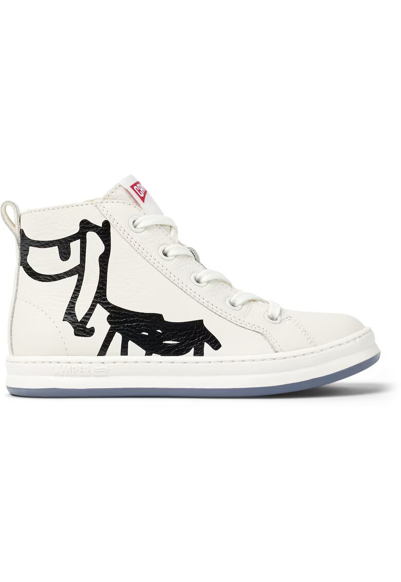 Camper Tenisi mid-high de piele Runner Four Twins 1727 - Alb