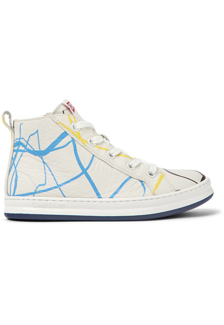 Camper Tenisi mid-high de piele Runner Four Twins 1727 - Alb/Albastru