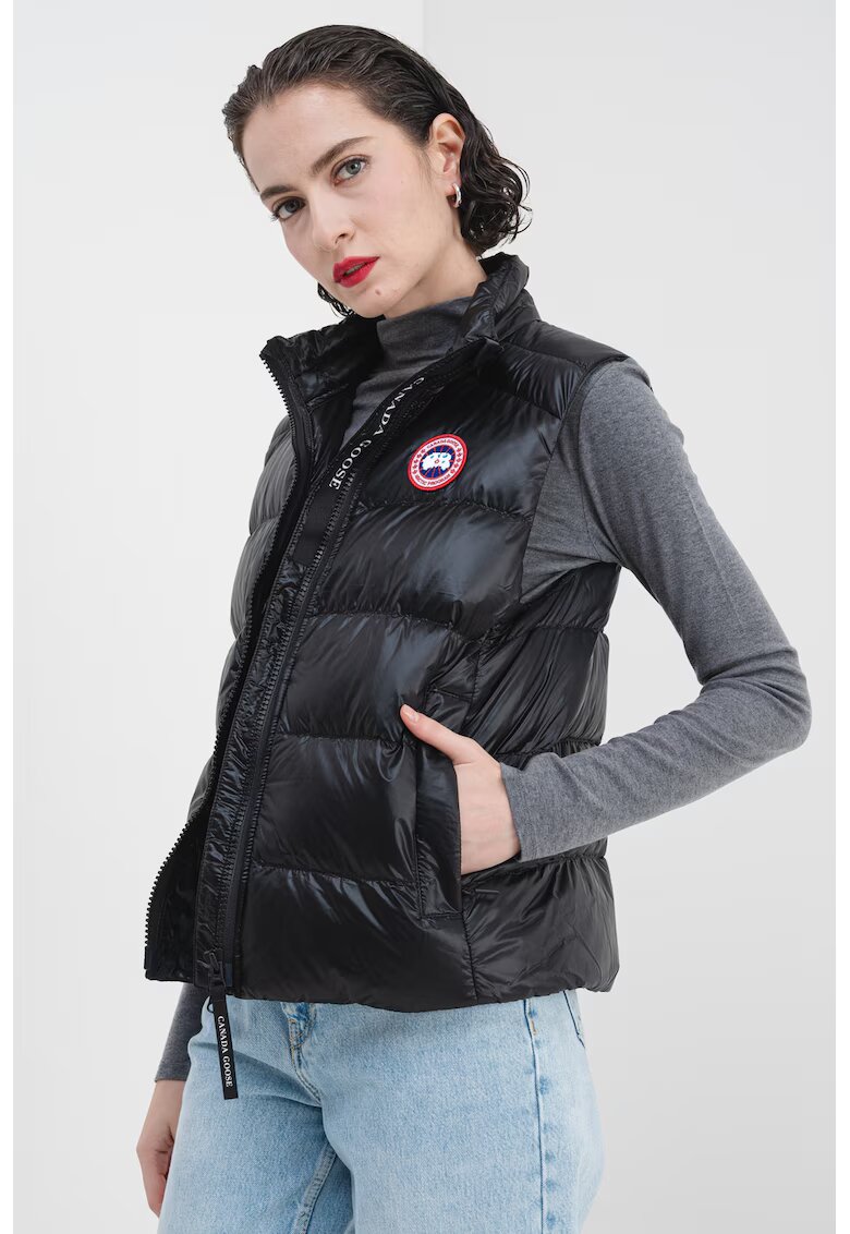 CANADA GOOSE Vesta cu fermoar si buzunare laterale - Negru stins