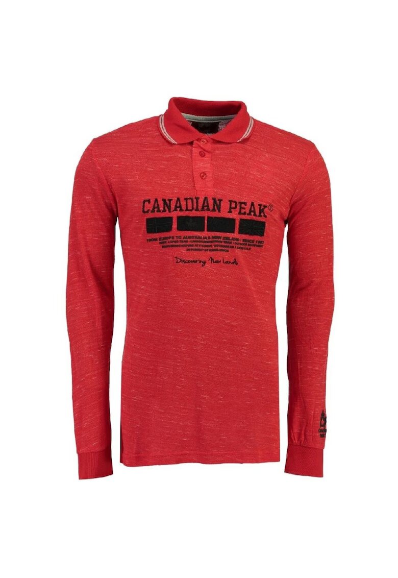 Canadian Peak Bluza polo cu imprimeu logo Kinstar -