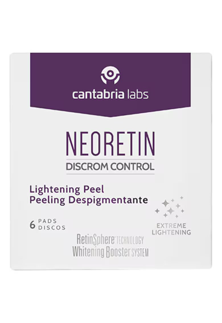 Cantabria Labs Exfoliant corector de pigmentare sub forma de dischete Cantabria Neoretin DC Pigment Peel - 6 x 1 ml