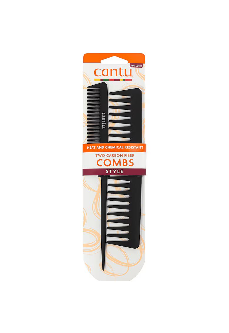 Cantu Set 2 x piepteni pentru stilizarea parului din fibra de carbon