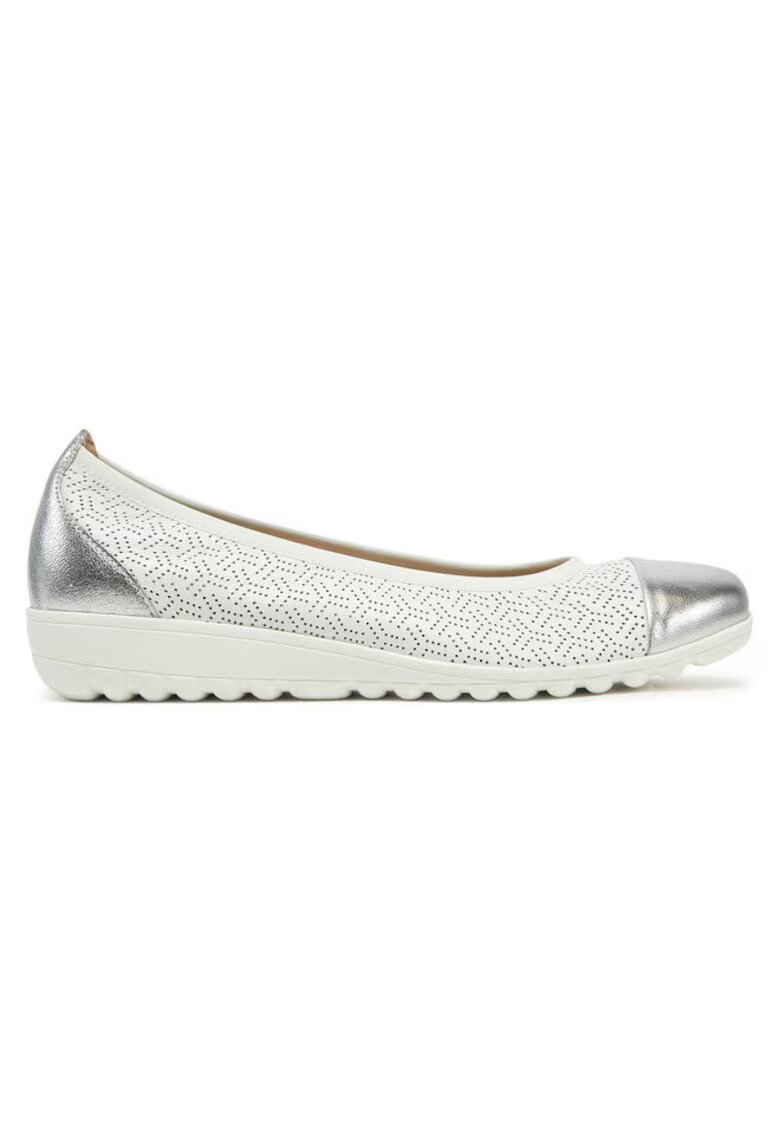 Caprice Balerini 304659980 - Piele naturala - Alb - Alb