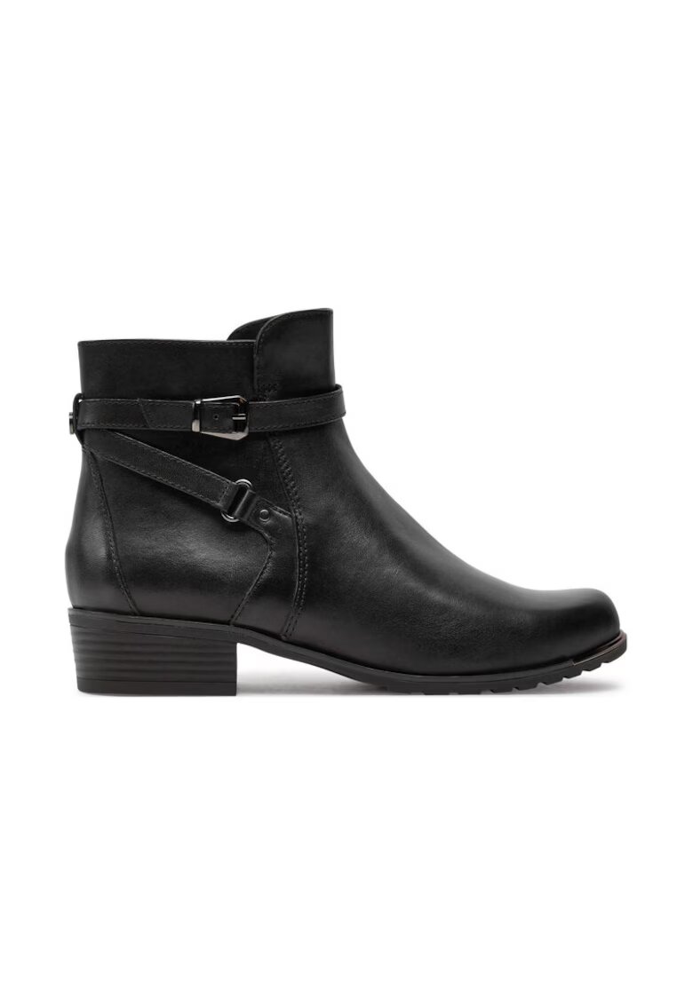 Caprice Botine 9-25308-43 Negru - Piele lacuita