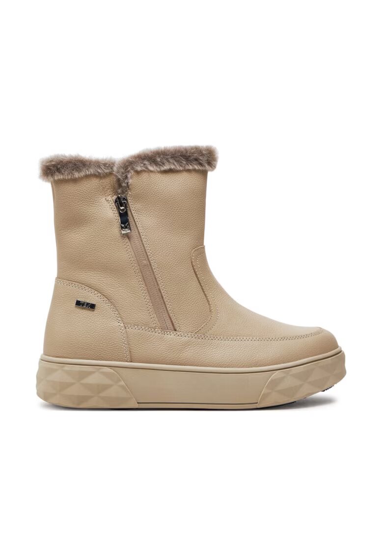 Caprice Botine 9-26402-43 Bej - Piele lacuita